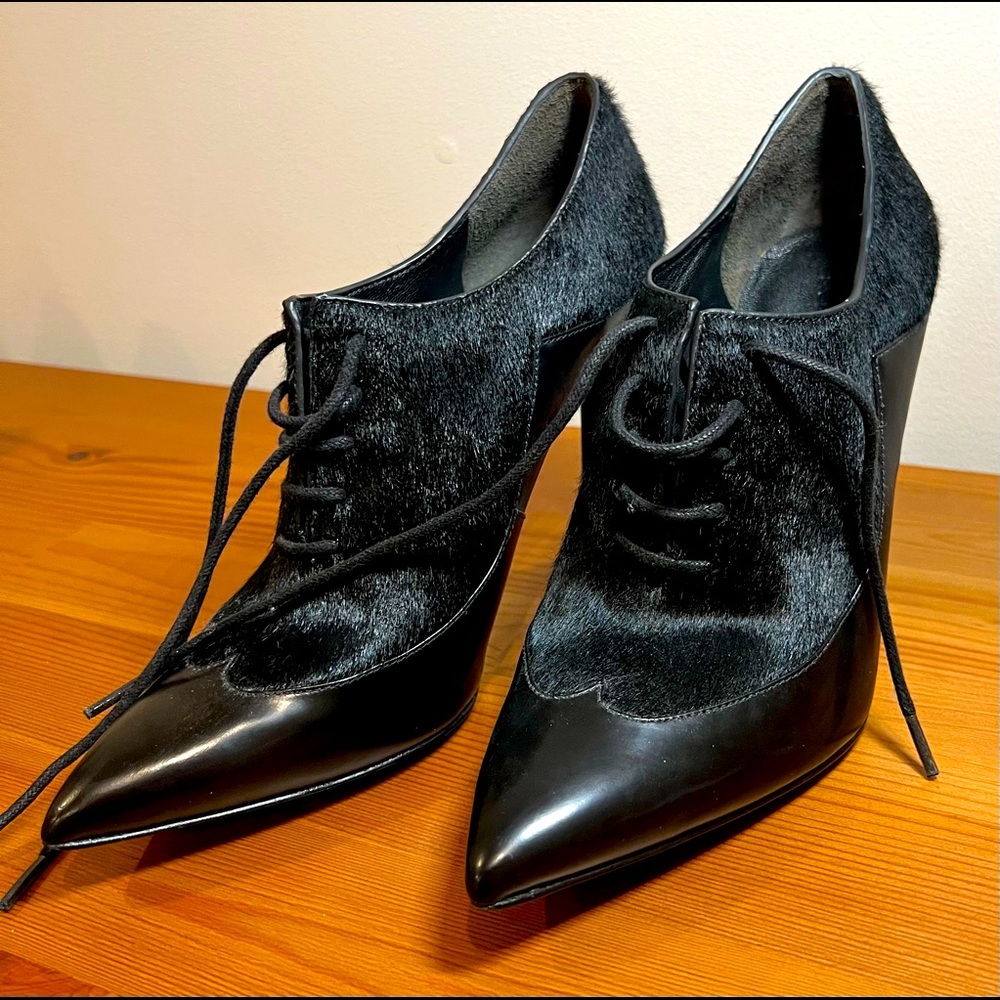 Diversion Morrison Gisa 2 Calf Hair Stiletto Pumps Size 7
